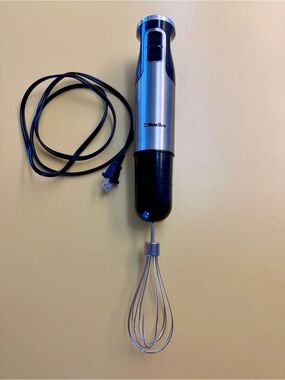Mueller Electric Hand Mixer / Whisk - Stainless Silver & Black Ultra Stick